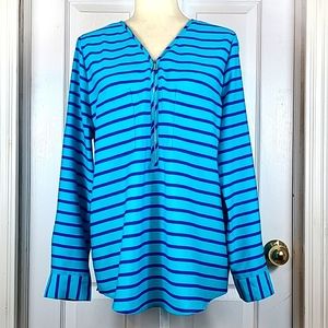 Calvin Klein Zip Front Blouse